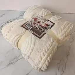 Плед коси Versailles Айворі 200х220 см VS-PB-4400I (147974) - мініатюра 4