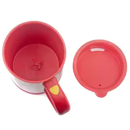 Чашка-мішалка з вентилятором та кришкою UFT FUNCUP 340 мл червона - мініатюра 4