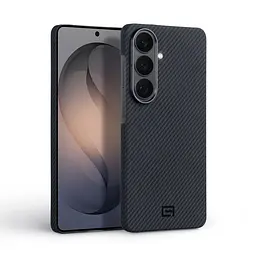 Чехол ArmorStandart BlackIcon Aramid Twill MagCase для Samsung S26 Black (ARM90145) - мініатюра 2