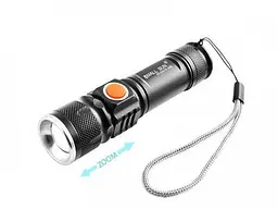 Ліхтар ручний POLICE 515-T6 ЗУ USB вбудований акумулятор ремінець zoom - мініатюра 2