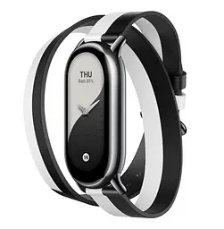 Ремінець для фітнес-браслета Xiaomi Smart Band 8 Strap чорно-білий BHR7296CN - мініатюра 2