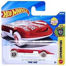 Базова машинка Hot Wheels Experimotors Twin Tags червона (5785) JJH64 - мініатюра 2