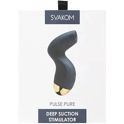 Вакуумний кліторальний стимулятор Svakom Pulse Pure Navy Blue - мініатюра 8