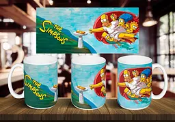 Чашка "Simpsons створеня Адама" 425 мл Салатова
