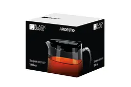 ARDESTO Заварник BLACK MARS, 1000 мл, нержавіюча сталь, скло - мініатюра 2