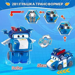Ігрова фігурка-трансформер Super Wings Transform-a-Bots Люсі (Lucie) 5 см (EU780035) - мініатюра 5