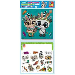 Набір для творчості Vladi Toys 4 в 1 Пухнасті індіанці VT4210-12 (4820234765188)