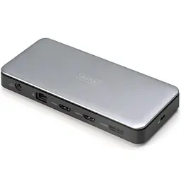 Порт-реплікатор Digitus USB-C > 2xHDMI/DP/2xUSB-A/USB-C/SD/MicroSD/RJ54/DC/Audio (DA-70917) - мініатюра 2
