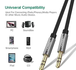 Аудіо кабель Ugreen AV119 3.5 мм Male to 3.5 мм Male Cable 2 м (10735) - мініатюра 2