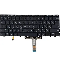 Клавіатура для ноутбука ASUS (B5402 series) rus чорний без фрейму підсвічування клавіш