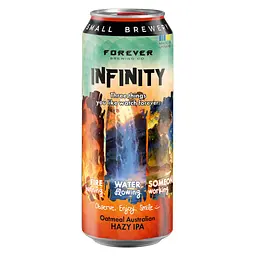 Пиво світле нефільтроване Forever Infinity 0.5 л з/б