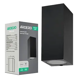 Архітектурний накладний світильник Ardero DH0147ARD QUADRO під лампу чорний