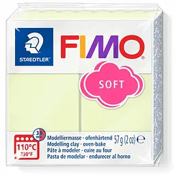 Полімерна глина Fimo Soft, 57 г., Пастельна Ванільна, (8020-105)
