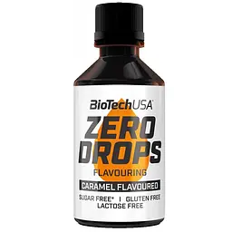 Сахарозаменитель BiotechUSA Zero Drops Caramel ароматизированный жидкий 50 мл