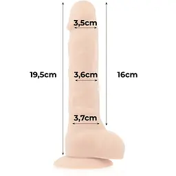 Фалоімітатор на присосці 16 х 3,5 см COCK MILLER (Іспанія) COCK MILLER CM912376 102910 - мініатюра 4