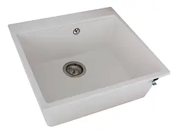 Кухонна мийка Miraggio LAGOON 540 white (0001138) Граніт, Під стільницю/Врізна, Білий - мініатюра 3