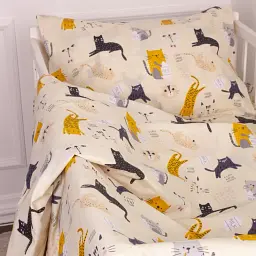 Простирадло MirSon Бязь 20-0021 Cats 200x220 см (2200010283341) - мініатюра 7