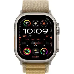 Смарт-годинник Apple Watch Ultra 2 GPS + Cellular 49mm Natural Titan. Case w. Tan Alpine Loop - Small (MX4E3) - мініатюра 2