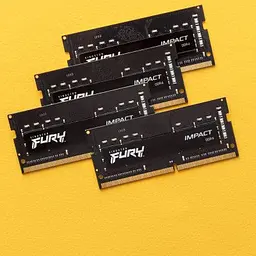 Модуль пам'яті для ноутбука SoDIMM DDR4 16GB (2x8GB) 3200 MHz Fury Impact Kingston Fury (ex.HyperX) (KF432S20IBK2/16) - мініатюра 12