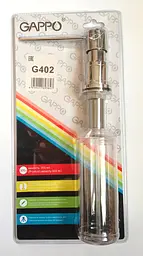 Дозатор рідкого мила вбудований латунь/пластик 300 мл Gappo G402 1/30, Хром - мініатюра 2