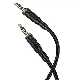 Аудіо кабель Aux Borofone BL25 Nice (1m) Black - мініатюра 4
