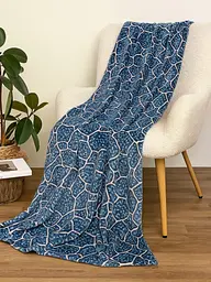 Плед Ecotton 150х220 см із мікрофібри Well Soft Камні блакитний (23478)