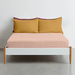 Простирадло Cosas на резинці 90х200 rose geometry, рожевий (CellAshrose_90x200x20) - мініатюра 3