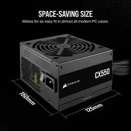 Блок живлення Corsair 550W CX550 (CP-9020277-EU) - мініатюра 9
