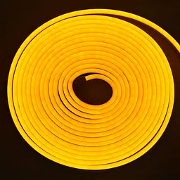 Світлодіодна неонова стрічка NeonFlex NF-Y5, гнучка, силіконова, жовта, довжина 5 м, живлення 12В - мініатюра 2