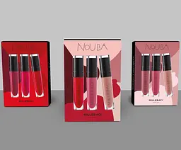 Набір стійких помад Nouba Millebaci №1 Red Set, 3 шт. - мініатюра 3