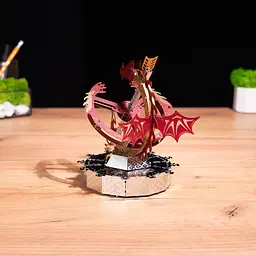 Коллекцiйна модель Metal Time Sun Chaser Dragon Stand Clock MT025 - мініатюра 8