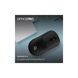 Мишка OfficePro M307B Silent Click Wireless/Bluetooth Black (M307B) - мініатюра 7