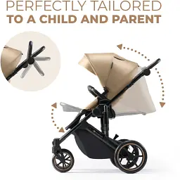 Універсальна коляска 2 в 1 Kinderkraft Prime 2 Sandrose Beige (KSPRIM02BEG2000) - мініатюра 4