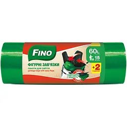 Пакети для сміття Fino 60 л 15 + 2 шт.