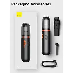 Автомобільний пилосос Baseus A2 Pro Car Vacuum Cleaner 80 Вт 6000 Па акумуляторний Чорний - мініатюра 10