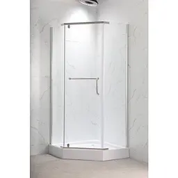 Душова кабіна з низьким піддоном Mixxus Lines SCT01-90x90x198-Tr прозоре скло 6мм New (в 2 ящ) chrome MI8370, Хром, прозорий, хром - мініатюра 5
