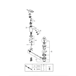 Змішувач Grohe S-Size BauLoop New (23335001) - мініатюра 3