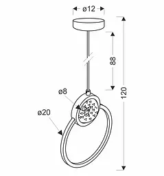 Люстра Candellux 31-35592 LACRIMA - мініатюра 4