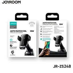 Тримач з бездротовою зарядкою JOYROOM JR-ZS248 Electric dashboard version 15W - мініатюра 5