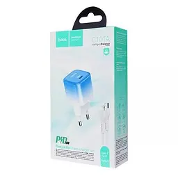 Комплект зарядний і кабель Hoco C101a 20w Pd + Кабель Type-C To Lightning - мініатюра 5