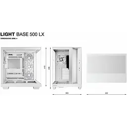 Корпус Be quiet! Light Base 500 LX Tempered Glass без БЖ White (BGW86) - мініатюра 7