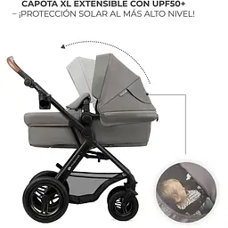 Коляска універсальна 3 в 1 Kinderkraft Moov 2 Air Light Gray (KSMOOV02LGR3000) - мініатюра 16