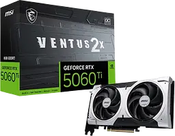 Відеокарта GeForce RTX 5060 Ti 8GB MSI Ventus 2X OC Plus (RTX 5060 Ti 8G VENTUS 2X OC PLUS)
