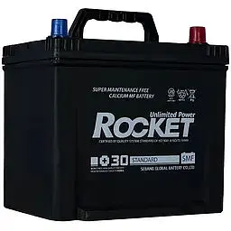 Автомобільний акумулятор ROCKET Japan 6СТ-60Ah АзЕ ASIA 520A (CCA) SMF 65D23L - мініатюра 2