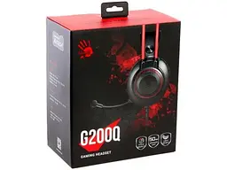 Навушники з мікрофоном A4Tech Bloody G200Q Black/Red (4711421002226) - мініатюра 9