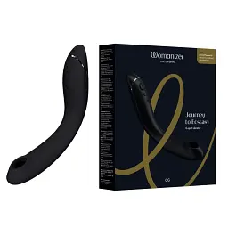 Лубрикант Womanizer OG + 50 мл - Вібратор для точки G з вакуумною стимуляцією, 17.6х3.9 см сірий - мініатюра 20