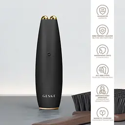 Мікрострумова ручка для підтяжки обиччя GESKE MicroCurrent Face-Lift Pen 6 в 1 сіра - мініатюра 5
