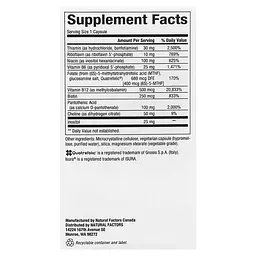 Комплекс вітамінів групи В BioCoenzymated Active B Complex 60 капсул Natural Factors vit0005633 - мініатюра 2