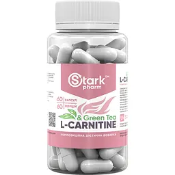 Дієтична добавка Stark Pharm L-карнітин + Green Tea Extract 600 мг 60 капсул