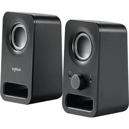 Колонки 2.0 Logitech Z150, чорний, 3 Вт, 3.5 мм, роз'єм для навушників, роз'єм лінійного аудіовходу (980-000814)